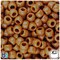 BeadTin Tiger Eye Opaque 9mm Barrel Plastic Pony Beads (500pcs)